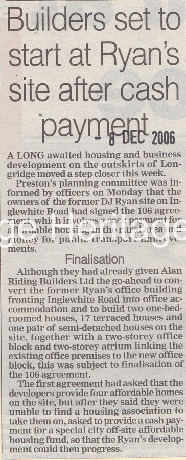 901B - Poplar Foundry Ryans - Newspaper Article - 2006